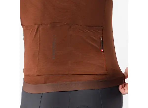 Castelli Espresso 2 męska koszulka rowerowa krótki rękaw Deep Mocha