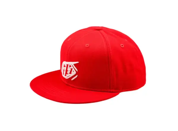 Troy Lee Designs Flat Bill Snapback czapka Team Red