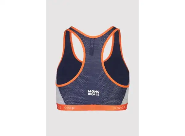 Mons Royale Sierra Sports stanik Navy/Orange Smash