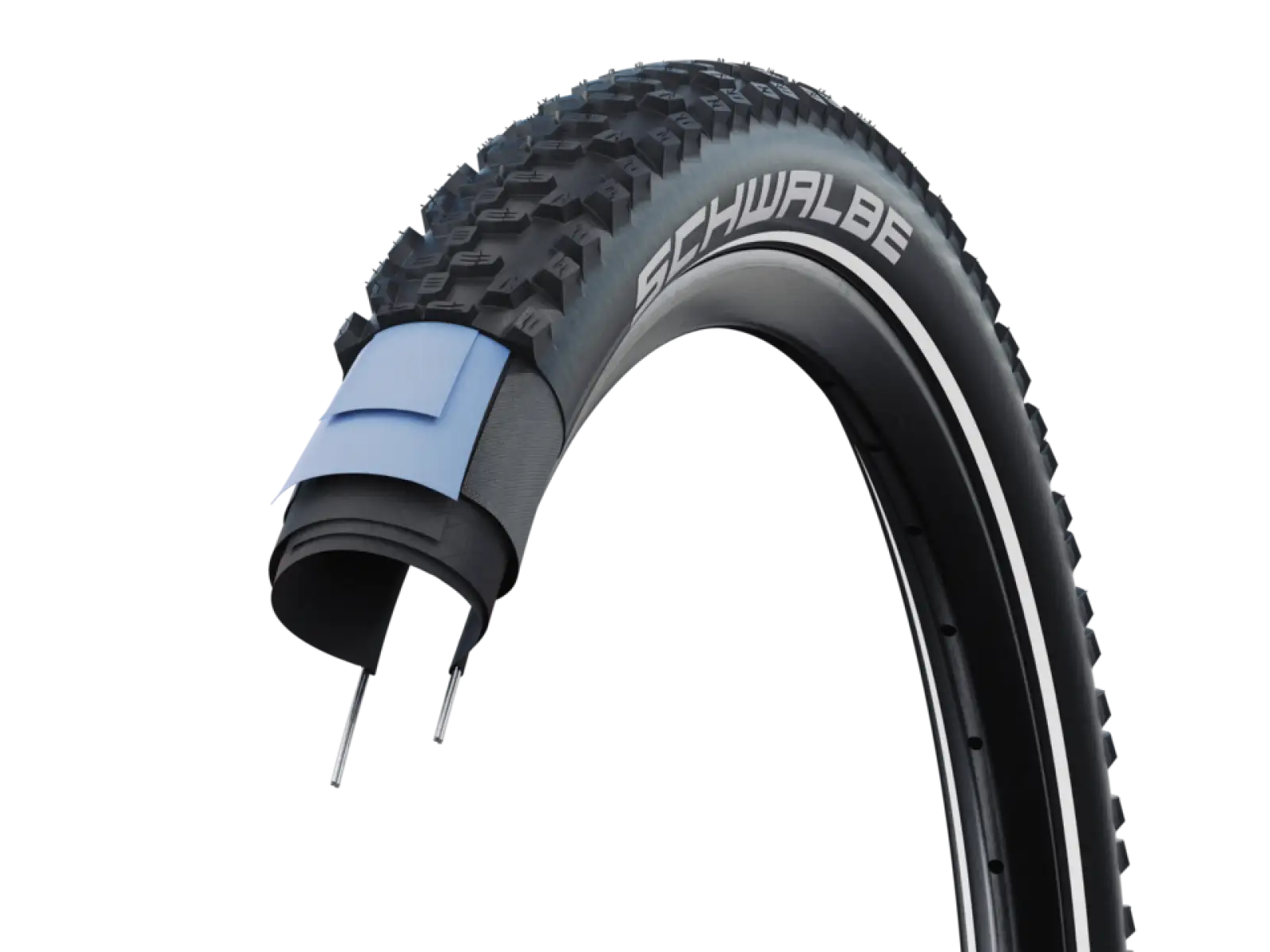 Schwalbe Smart Sam Performance E-25 Addix 29x2,25" opona MTB drut czarna/reflex
