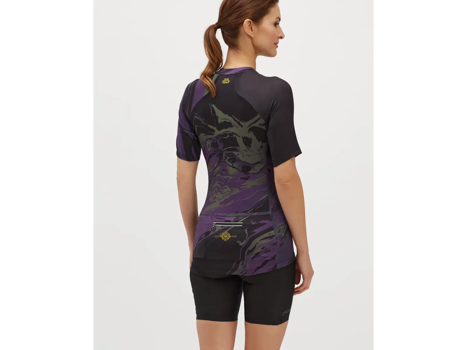 Silvini Catirina damska koszulka krótki rękaw Black/Plum