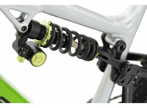 Rock Machine Blizzard INT e90-297 Gloss Silver/Black/Green rower elektryczny z pełnym zawieszeniem