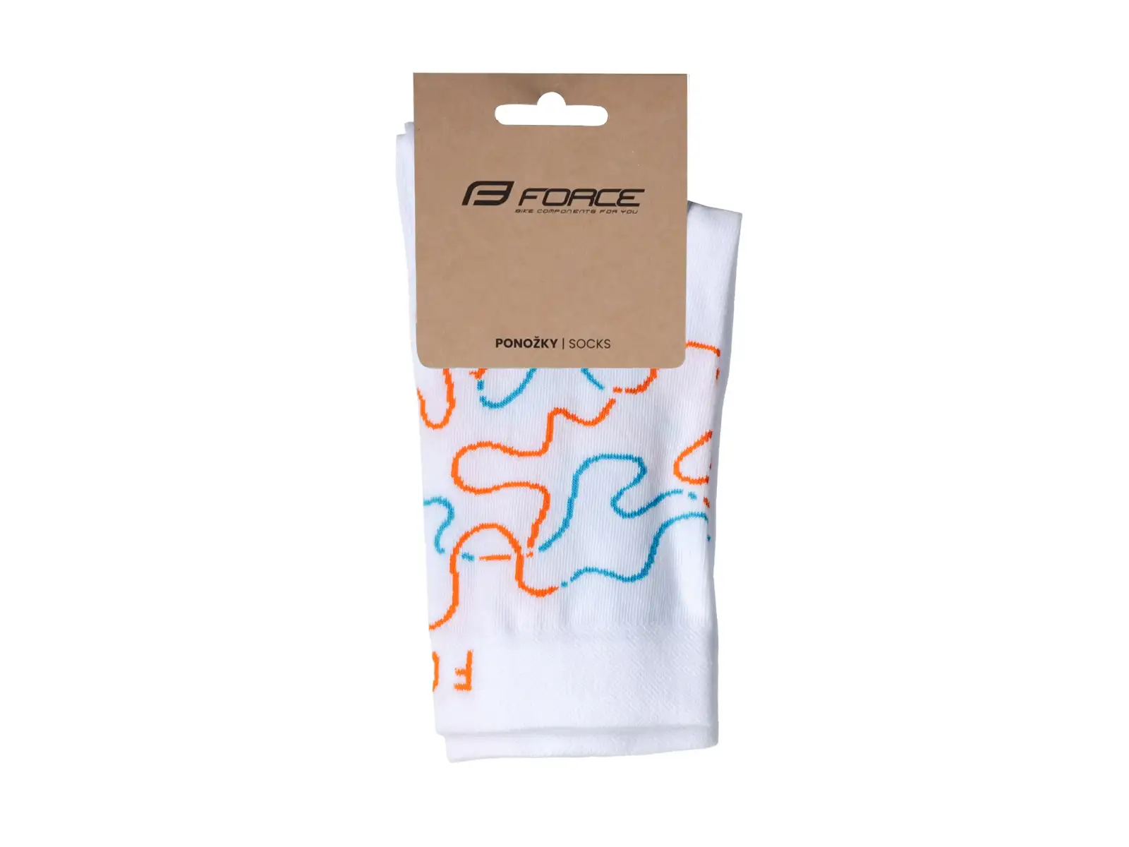 Force Livery skarpetki rowerowe białe