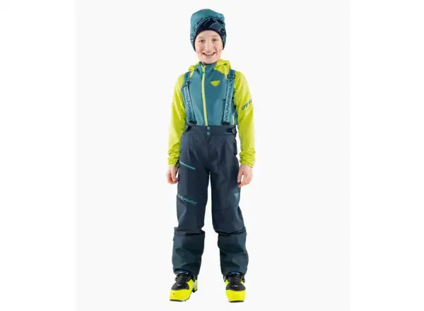 Dynafit Youngstar 3L dziecięce spodnie z szelkami Blueberry/Storm Blue