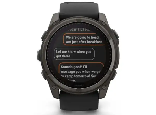 Garmin fenix 8 - 51 mm Solar Sapphire inteligentny zegarek Carbon DLC Titanium Black/Pebble Gray