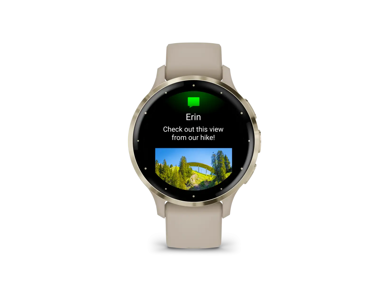 Garmin Venu 3S smartwatch Soft Gold/French Gray