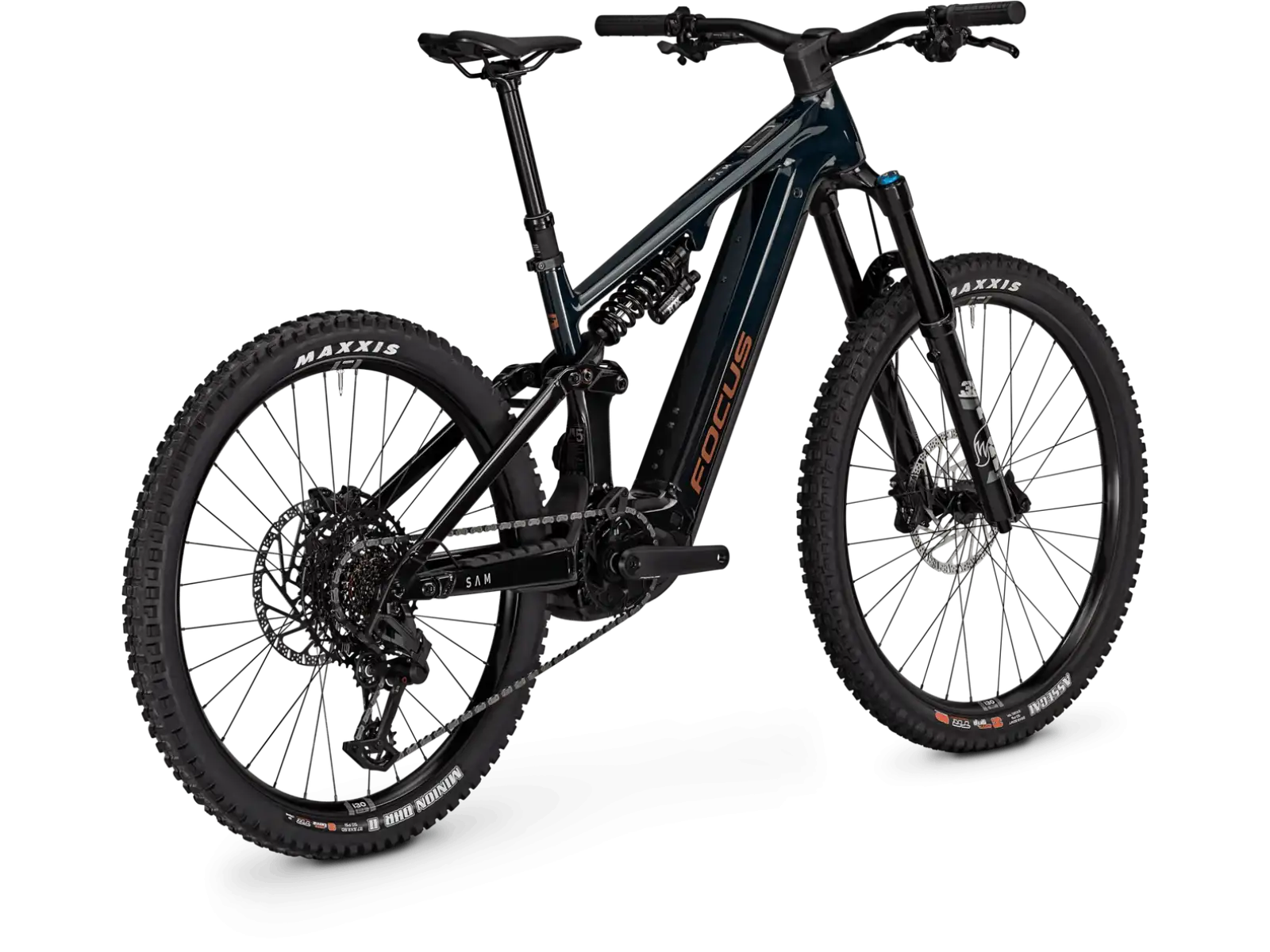 Focus SAM 8 600Wh w pełni amortyzowany rower elektryczny Classicgreen / Obsidianblack