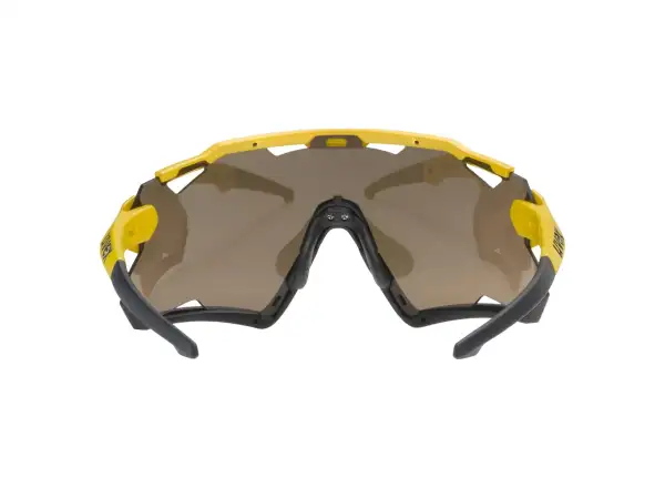 Uvex Sportstyle 228 okulary rowerowe Sunbee Black Mat/Mirror Yellow