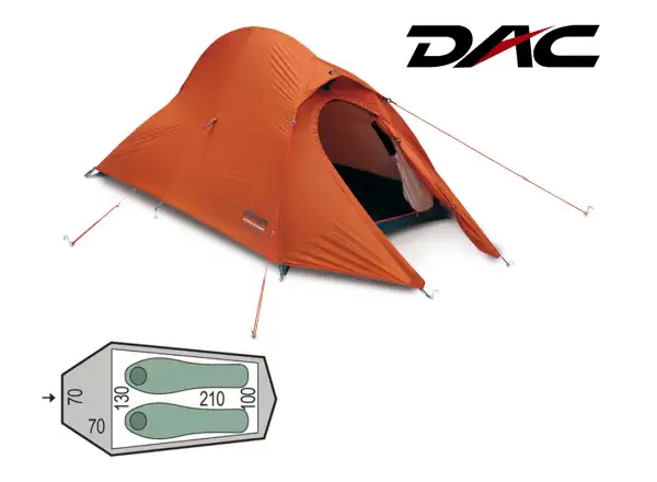 Pinguin Arris Extreme DAC Namiot 2 osoby pomarańczowa
