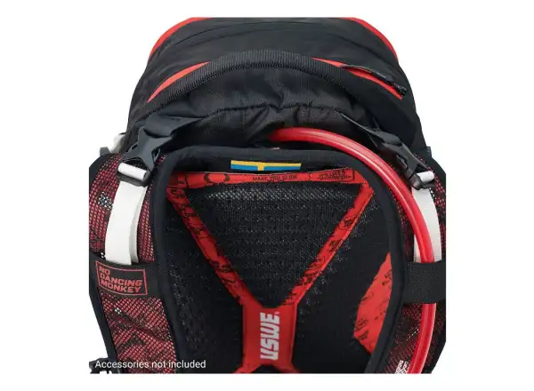 USWE Flow 16 plecak z ochraniaczem kręgosłupa Black/Red 16 l