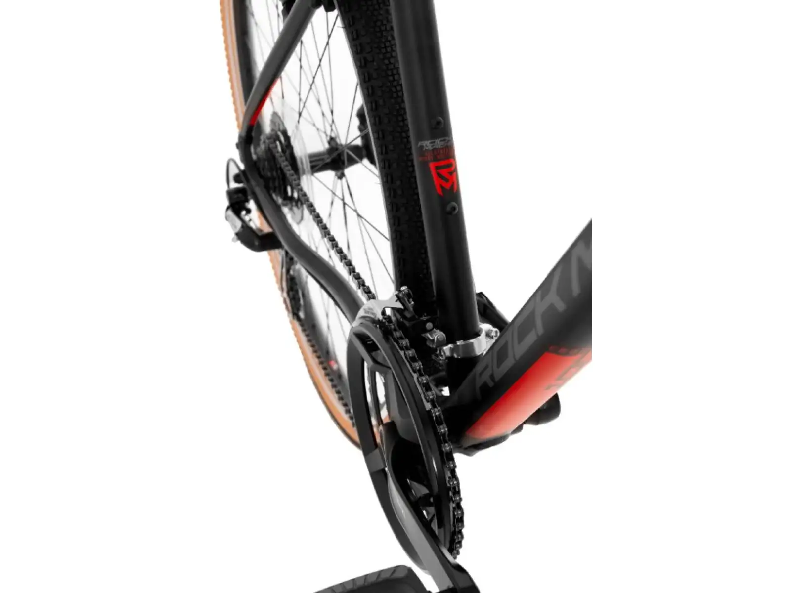 Rock Machine CrossRide 100 mat black/dark grey/brick red rower trekkingowy