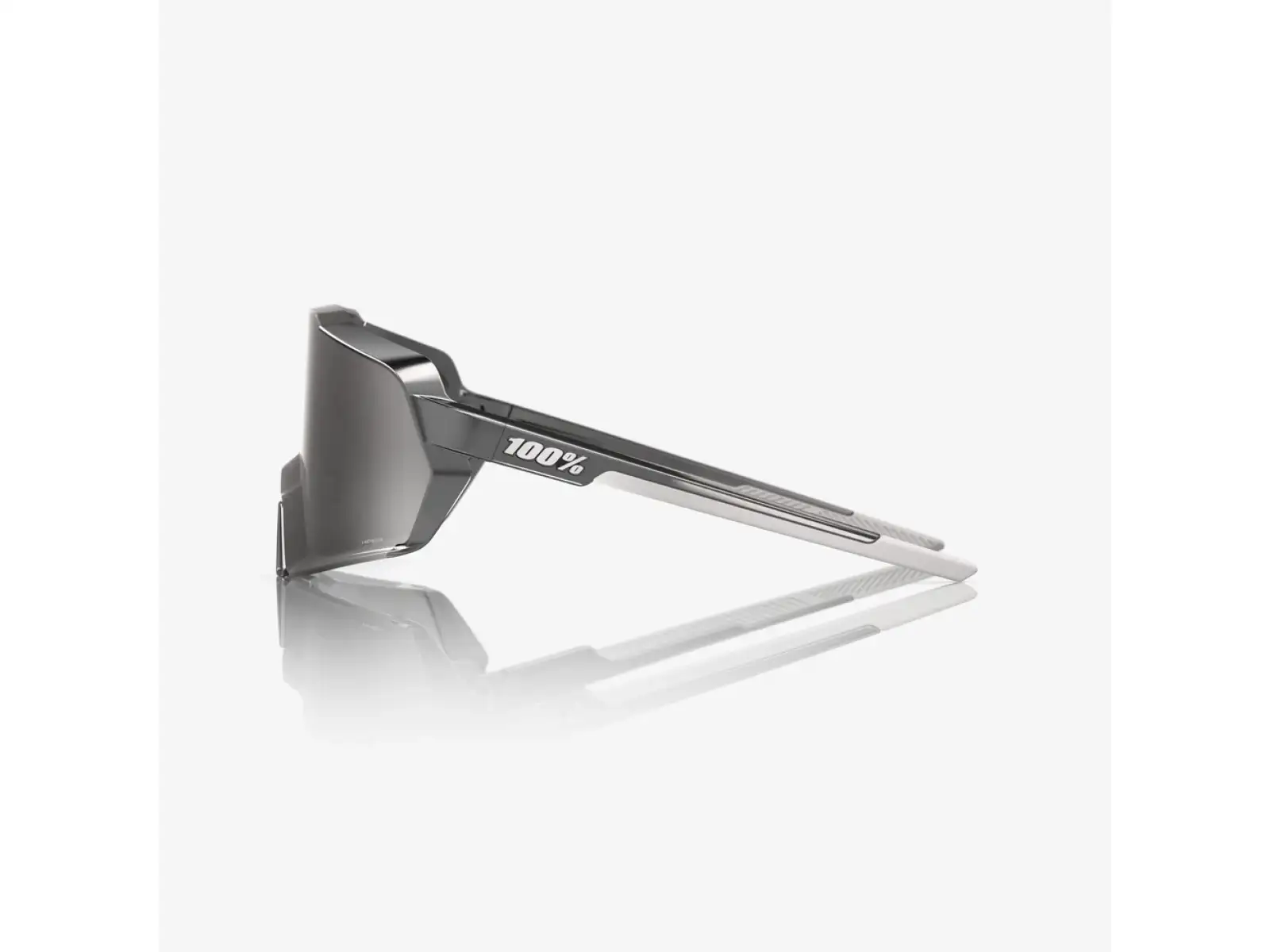 100% Korbin okulary Gloss Black Chrome HiPER Silver Mirror