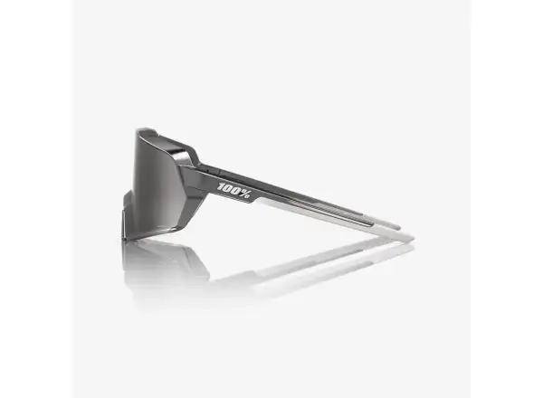 100% Korbin okulary Gloss Black Chrome HiPER Silver Mirror