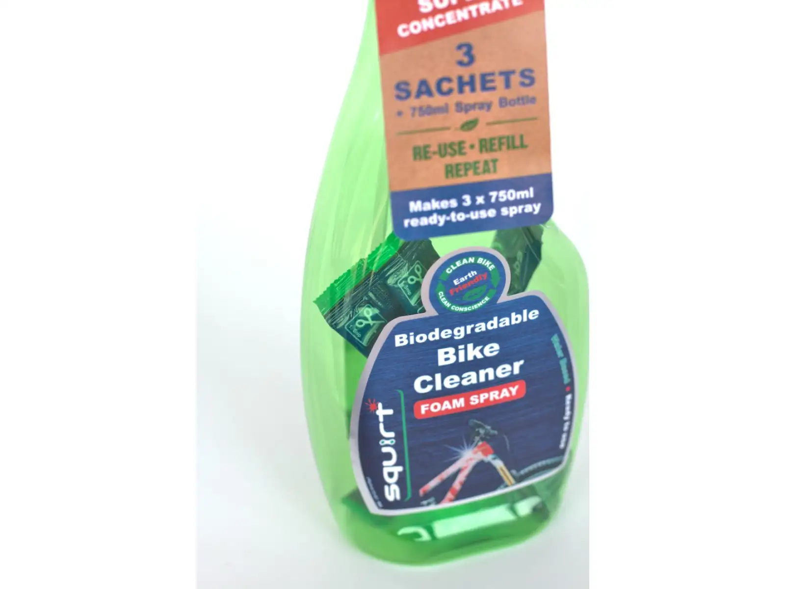 Squirt opakowanie środek czyszczący 750ml rozpylacz + 3x 30 ml saszetka superkoncentratu