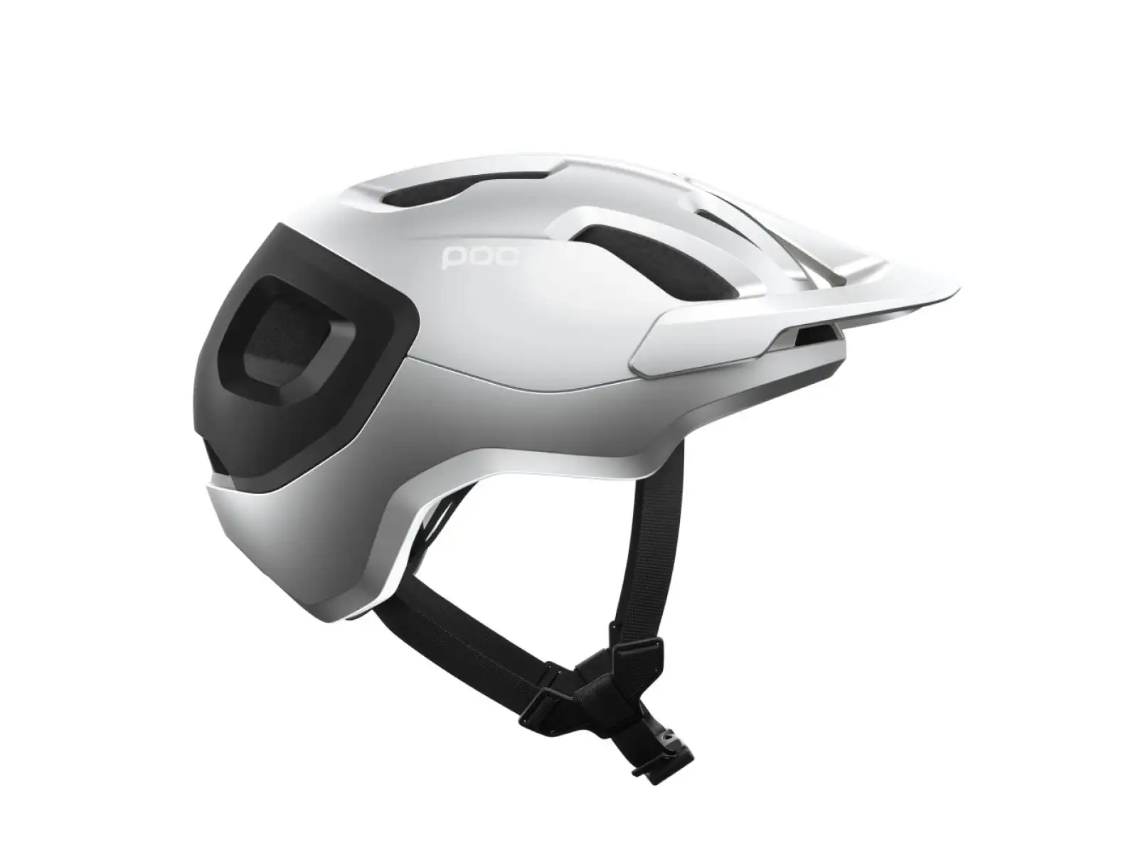 POC Axion Race MIPS kask Uranium Black/Argentite Silver Matt