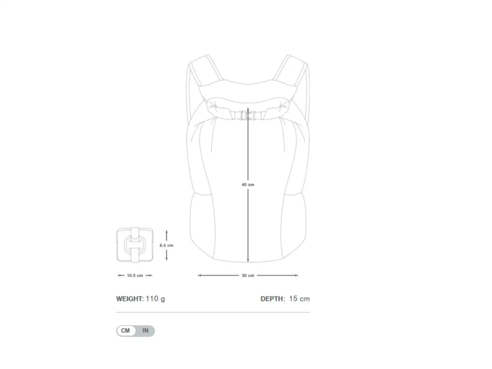 Apidura Packable Backpack plecak 13L