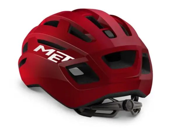MET Vinci MIPS kask rowerowy czerwony metaliczny błyszczący