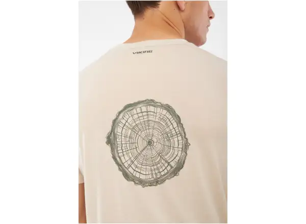 Viking Rune męska koszulka krótki rękaw beige/olive