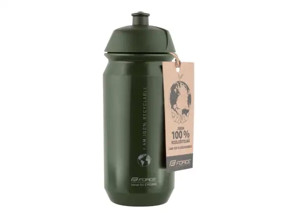 Force Bio Earth bidon rowerowy 500 ml zielony/szary
