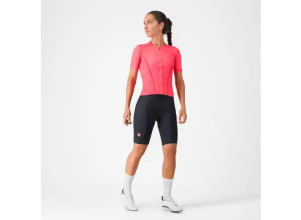Castelli Anima Flow damska koszulka krótki rękaw Brilliant Pink/Hibiscus