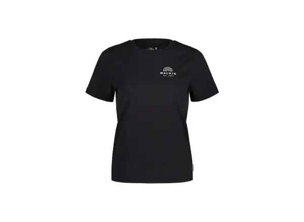 Maloja KanzelM. damska koszulka krótkie rękawy Deep Black