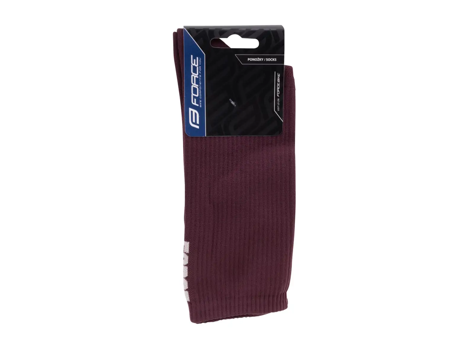 Force Longer Slim skarpety burgundowa