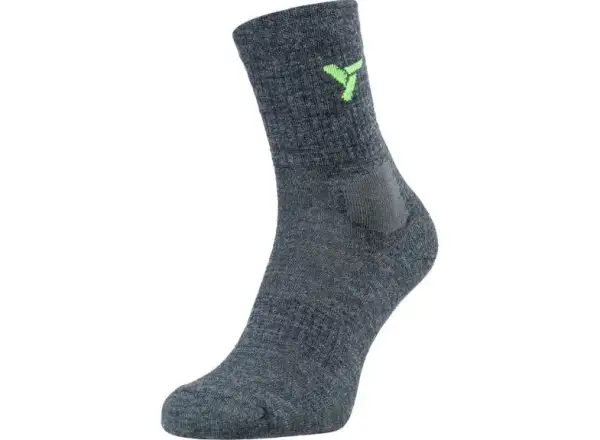 Silvini Lattari UA1746 skarpety merino charcoal/lime
