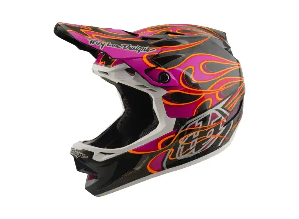 Troy Lee Designs D4 Carbon MIPS kask Torched Carbn/Magenta