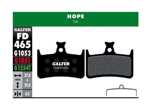 Galfer FD465 Standard G1053 klocki hamulcowe do Hope
