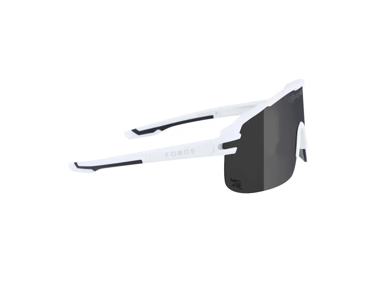 Force Epic okulary rowerowe białe/czarne lustrzane szkło