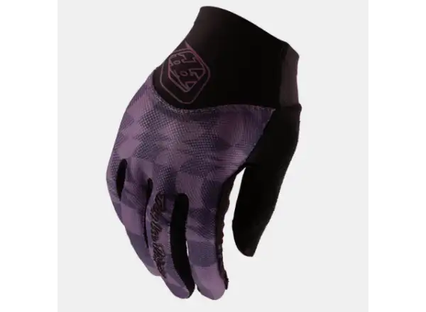 Troy Lee Designs Ace 2.0 Twisted Checkers damskie MTB rękawiczki Deep Purple