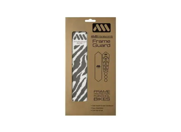All Mountain Style ochronne naklejki na ramę basic Clear/Zebra