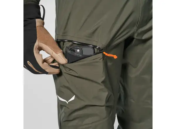 Salewa Sella 3L Powertex męskie spodnie Dark Olive
