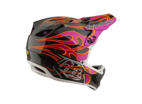 Troy Lee Designs D4 Carbon MIPS kask Torched Carbn/Magenta