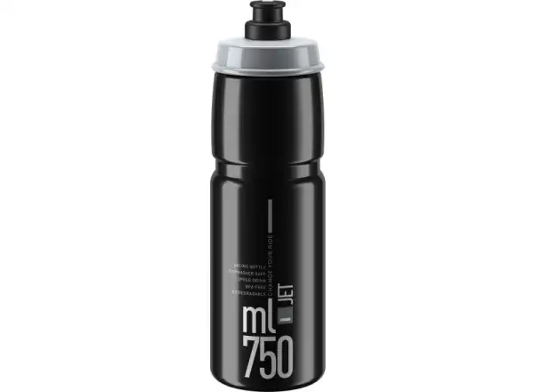 Elite Jet bidon 750 ml Black/Grey Logo