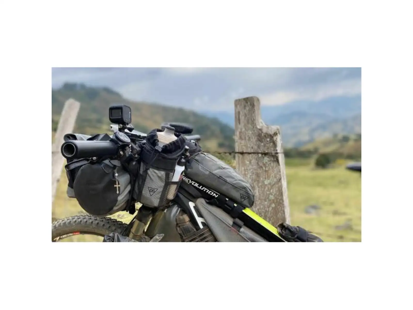 Woho X-Touring Top-Tube torba na ramę 850 ml Honeycomb Iron szara