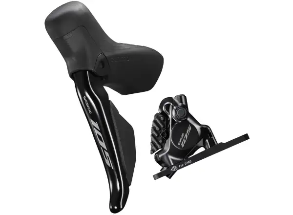 Shimano 105 Di2 BR-R7170 + ST-R7170 hamulec tarczowy przedni (lewy), J-kit, polymer