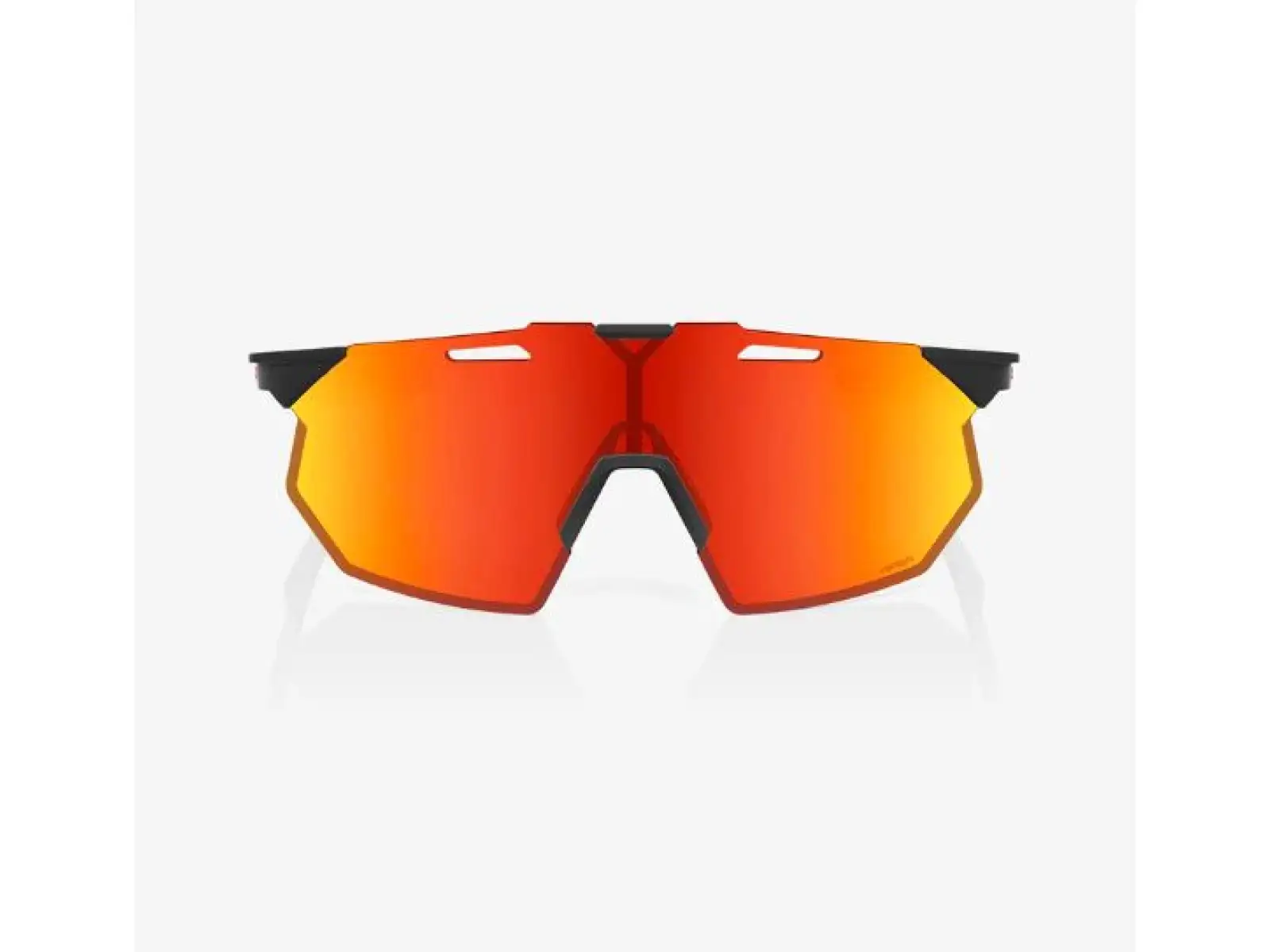 100% Hypercraft SQ okulary Soft Tact Black/HiPER Red Multilayer Mirror