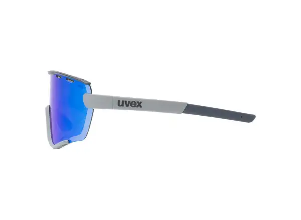 Uvex Sportstyle 236 okulary Rhino Deep Space Mat/ Mirror Blue (Cat. 3) Clear (Cat. 0)