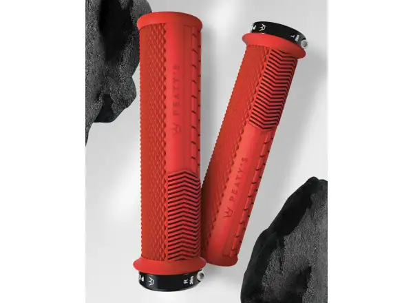 Peaty's Monarch Knurl Thick chwyty Red