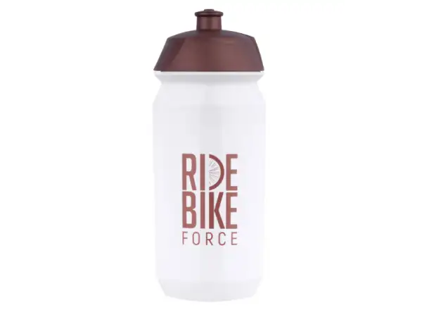 Force Ride Bike bidon rowerowy 500 ml biały/brązowy