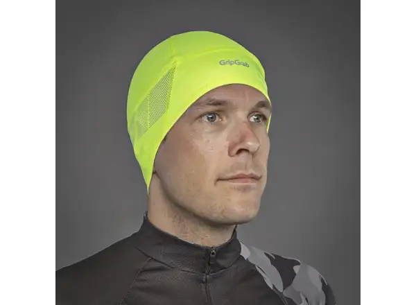 Grip Grab Windproof Hi-Vis Skull Cap czapka termiczna pod kask żółta