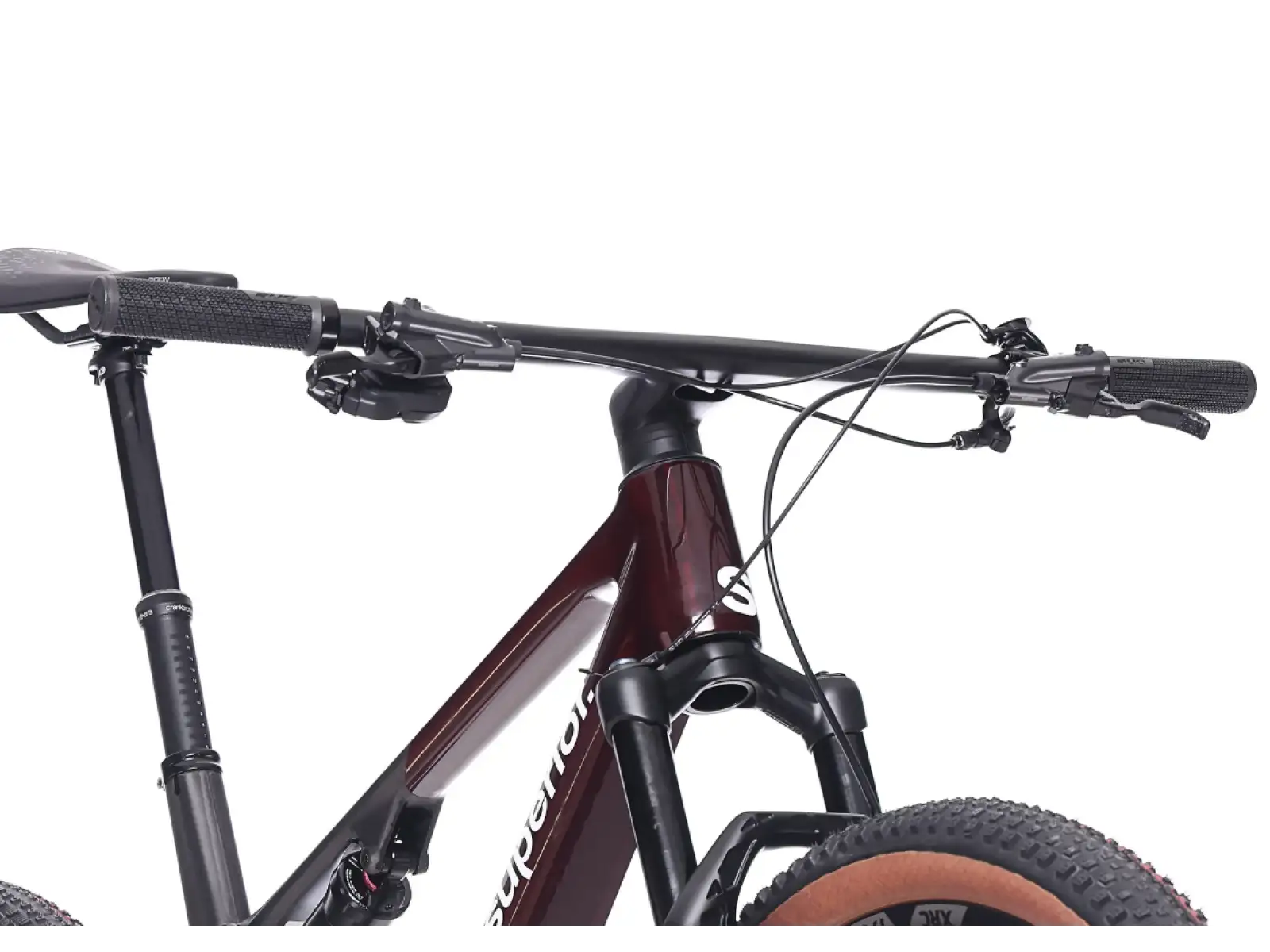 Superior XF 9.6 Team rower full suspension Gloss Carbon/Red Carbon