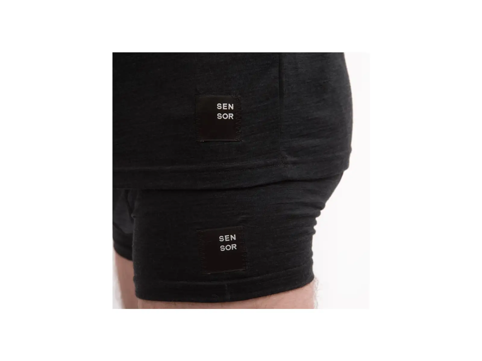Sensor Merino Cordura męska koszulka krótki rękaw czarna