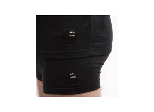 Sensor Merino Cordura męska koszulka krótki rękaw czarna