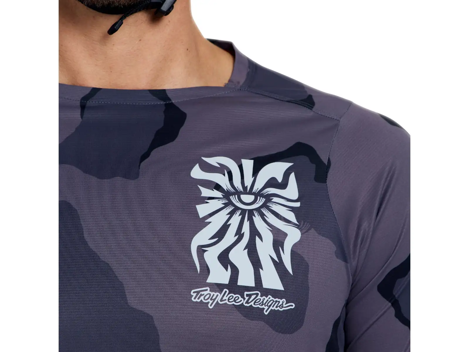 Troy Lee Designs Skyline Pro męska koszulka długi rękaw Flow Camo Carbon