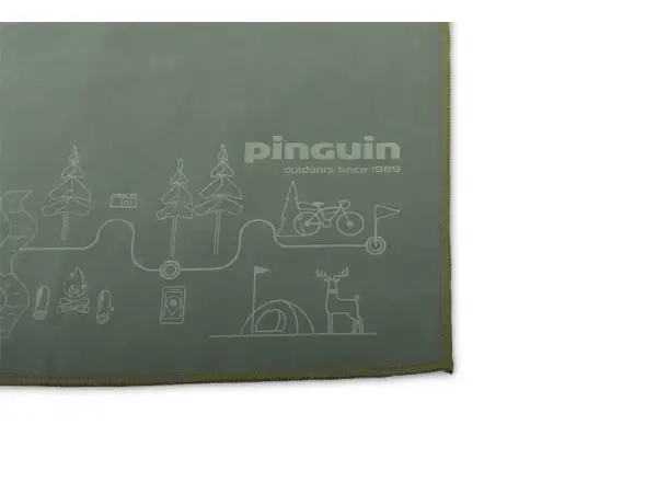 Pinguin ręcznik M mapa szary