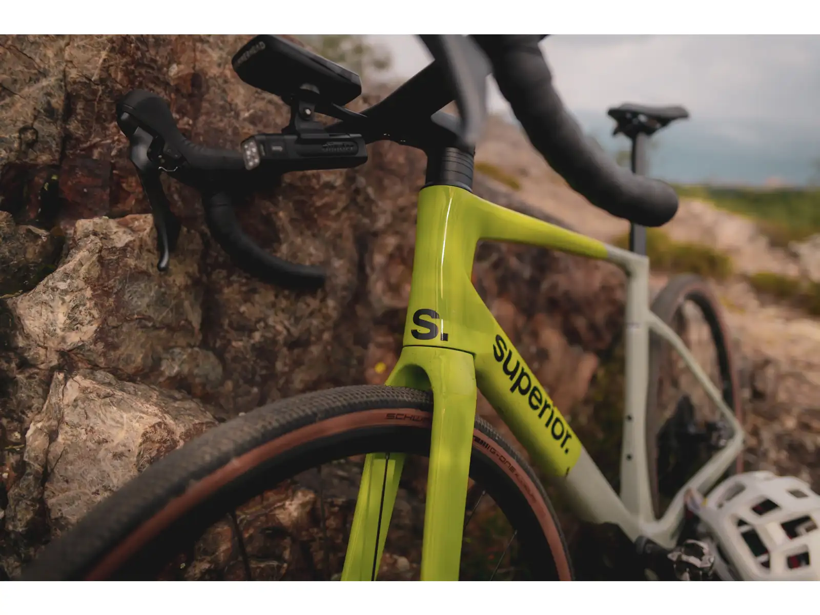 Superior XR 9.7 GR Gloss gravel rower Grey/Racing Yellow