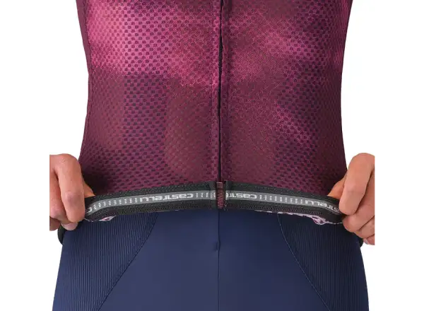 Castelli Climber's A/C męska koszulka kolarska krótki rękaw Deep Bordeaux/White