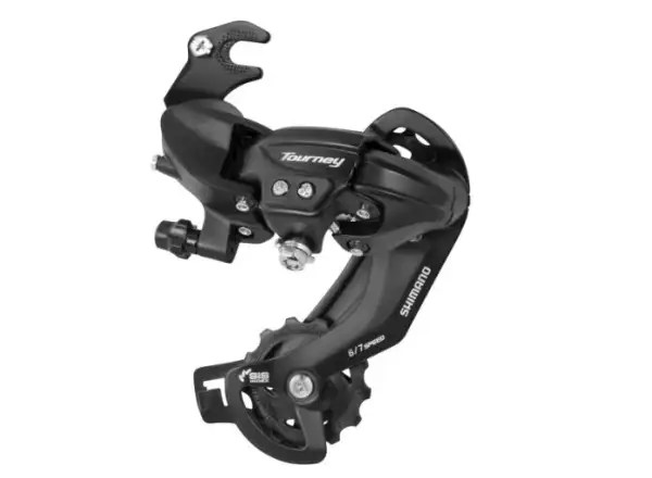 Shimano Tourney RD-TY300-B 6/7 sp. przerzutka z hakiem czarna PROMOCJA